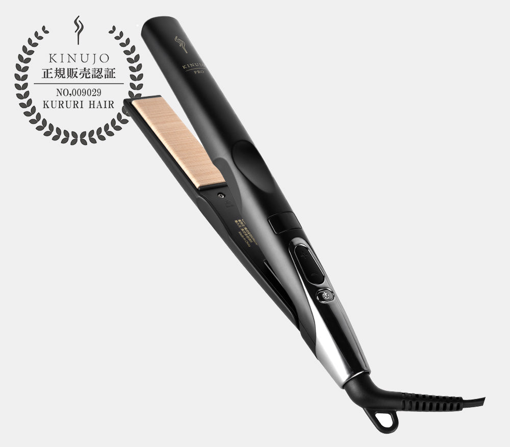 KINUJO PRO Straight ヘアアイロン ブラック KINUJO Pro Straight Iron – KURURI HAIR